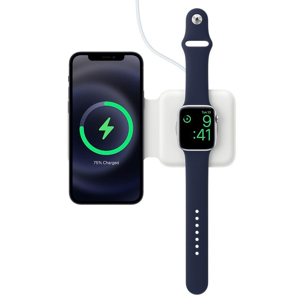 Podwójna ładowarka indukcyjna MagSafe do iPhone / Apple Watch 20W