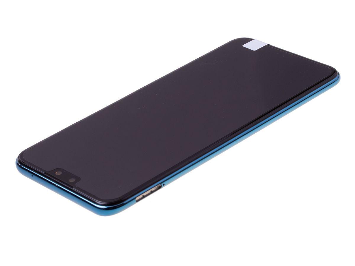 Front cover with touch screen and LCD display with battery Huawei Y9 2019 - Sapphire Blue (original)