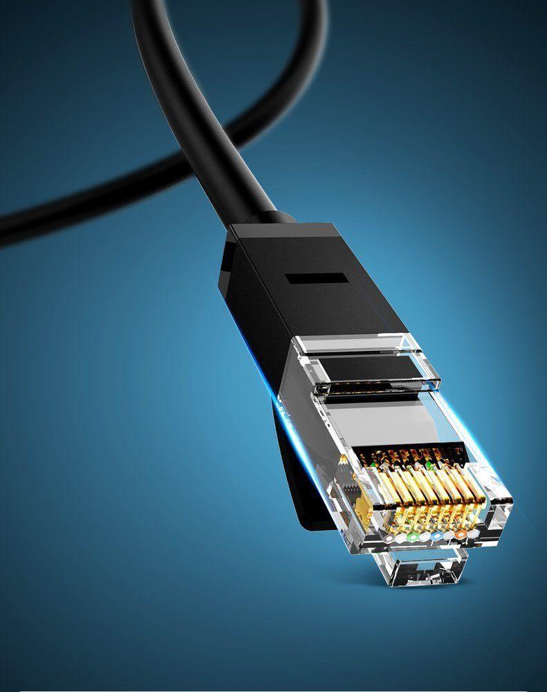 UGREEN kabel przewód internetowy sieciowy Ethernet patchcord RJ45 Cat 6 UTP 1000Mbps 1m czarny