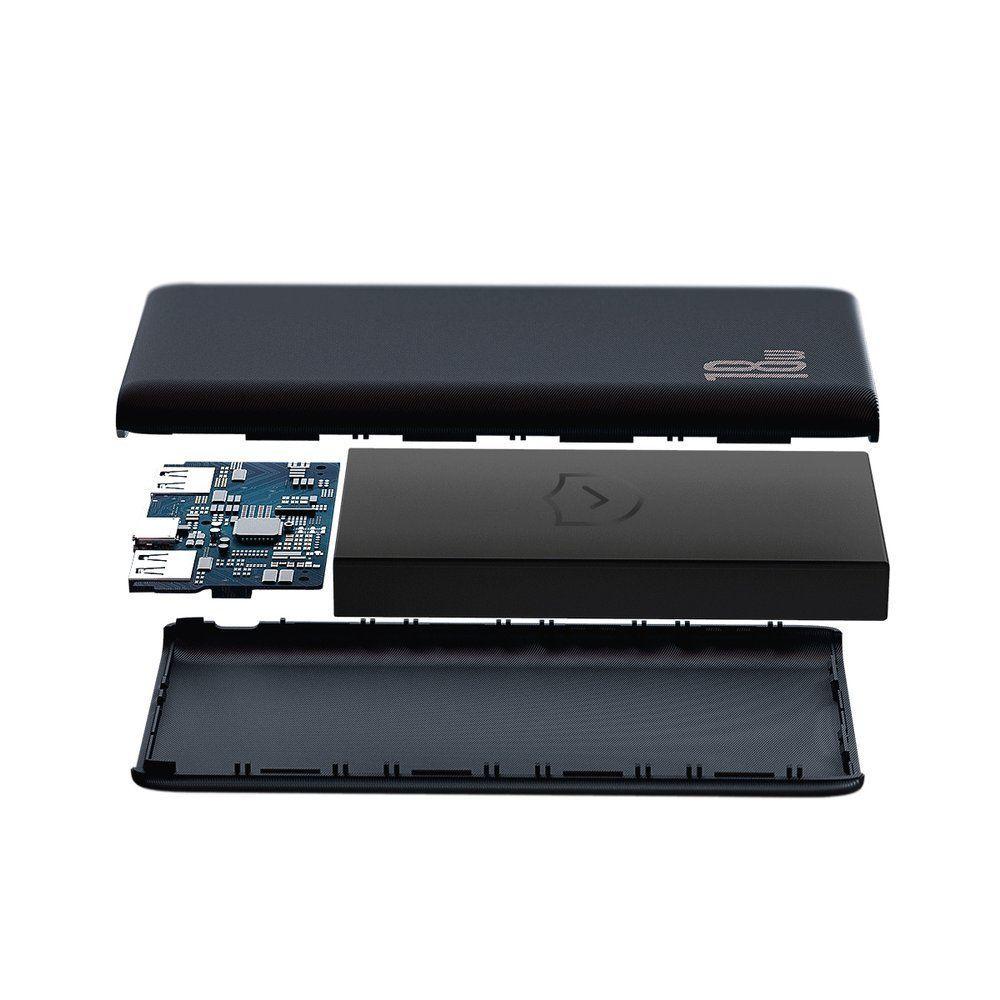 Baseus Bipow power bank 10000mAh 2x USB / 1x USB Typ C Power Delivery 18W Quick Charge 3.0 czarny (PPDML-01)