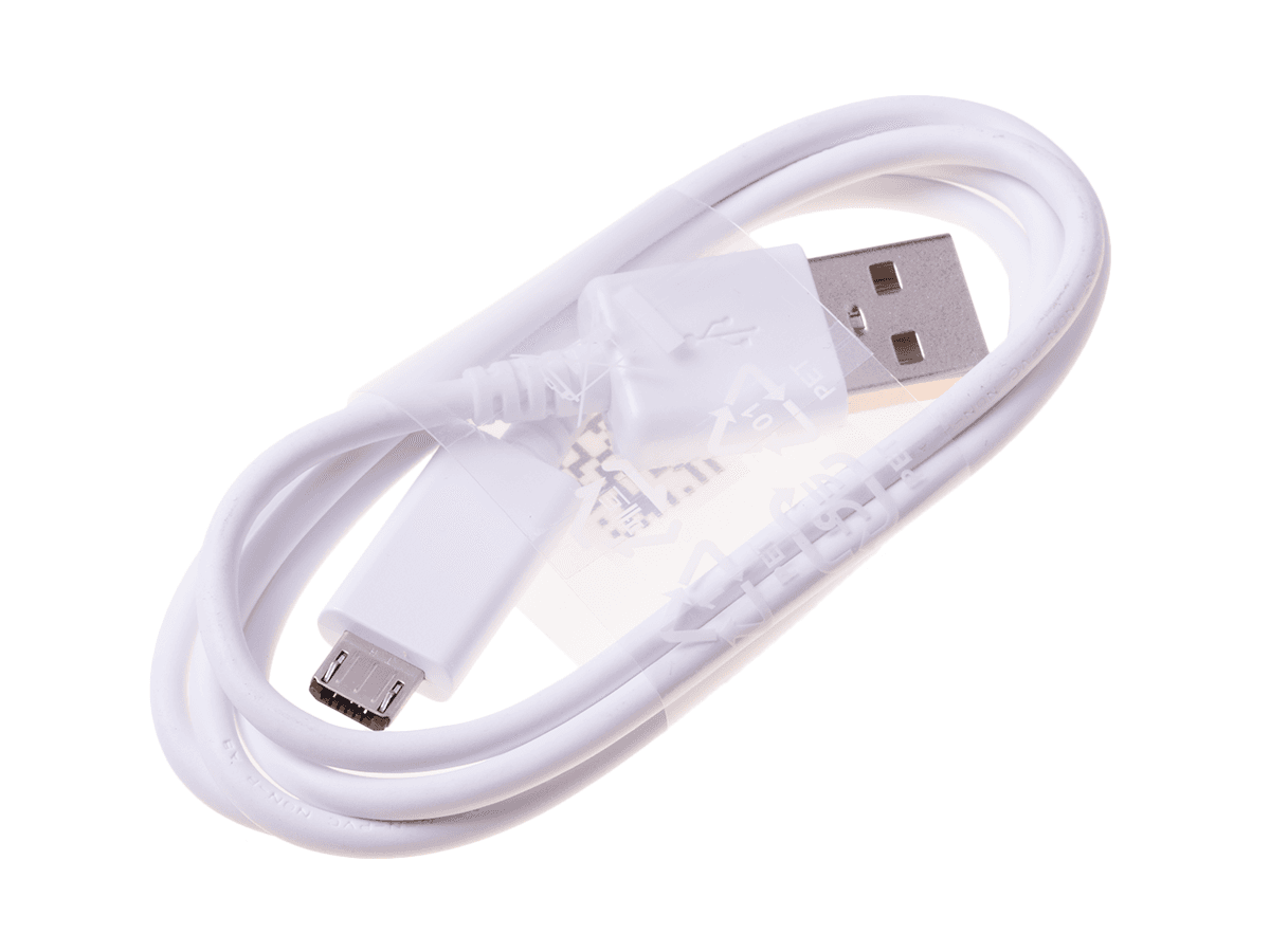 Original Cable Micro USB ECB-DU68WE Samsung - white 0,8m