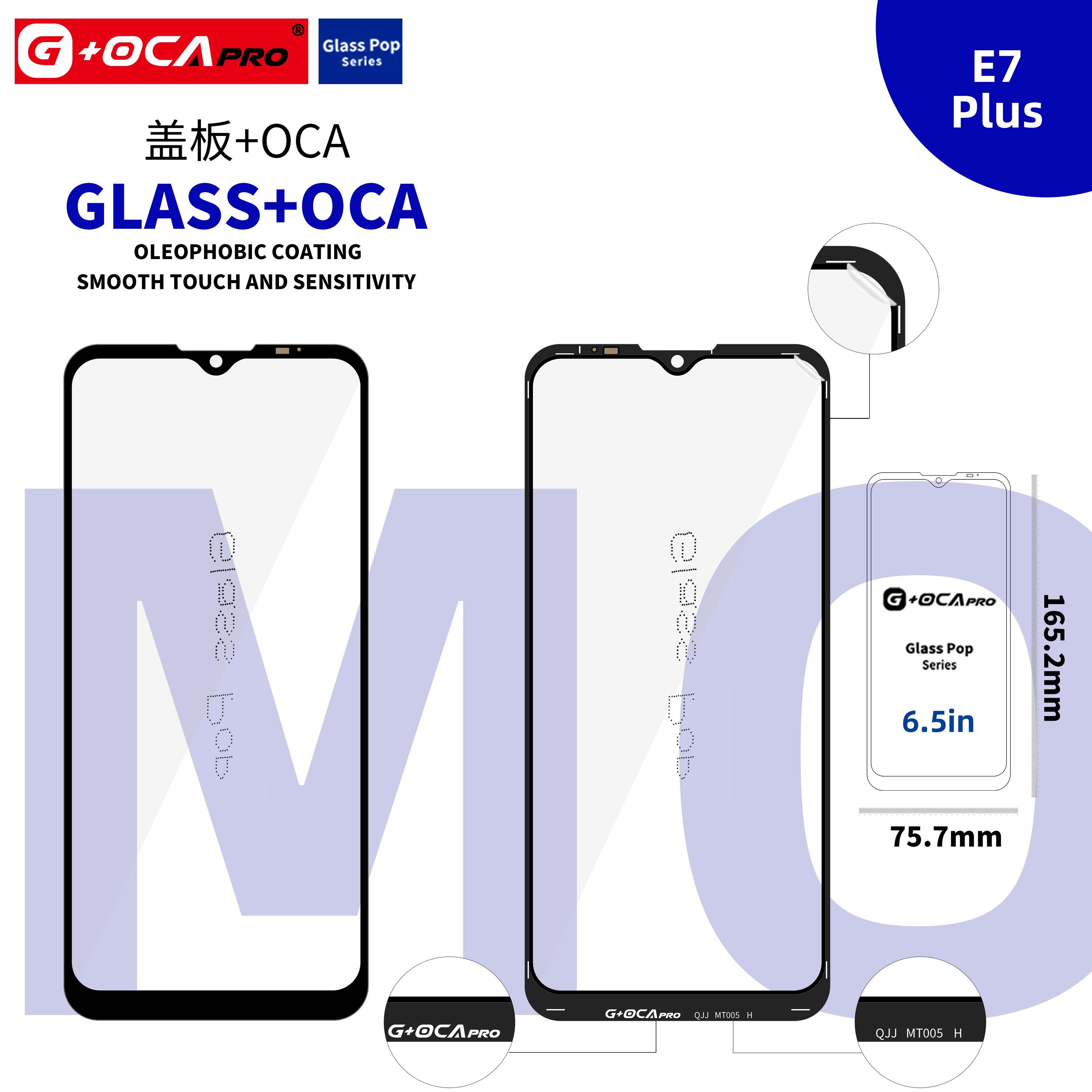 Glass G + OCA Pro (with oleophobic cover) Motorola E7 Plus