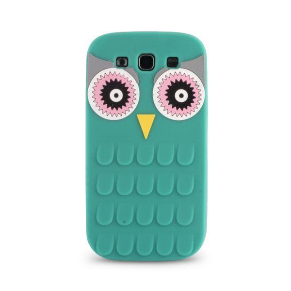 Silikonový obal Iphone 6/6s zelený animal 3d owl