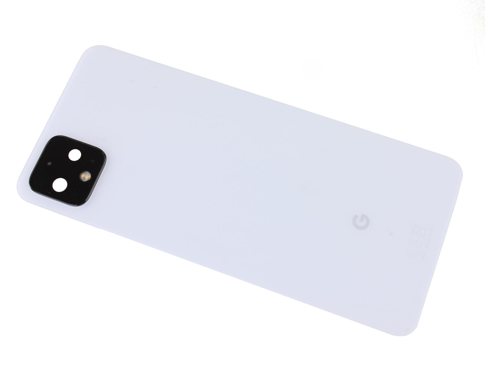 Original battery cover Google Pixel 4 XL (G020P) white disassembly