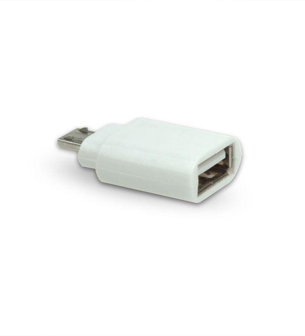 USB conector (micro USB / USB) white