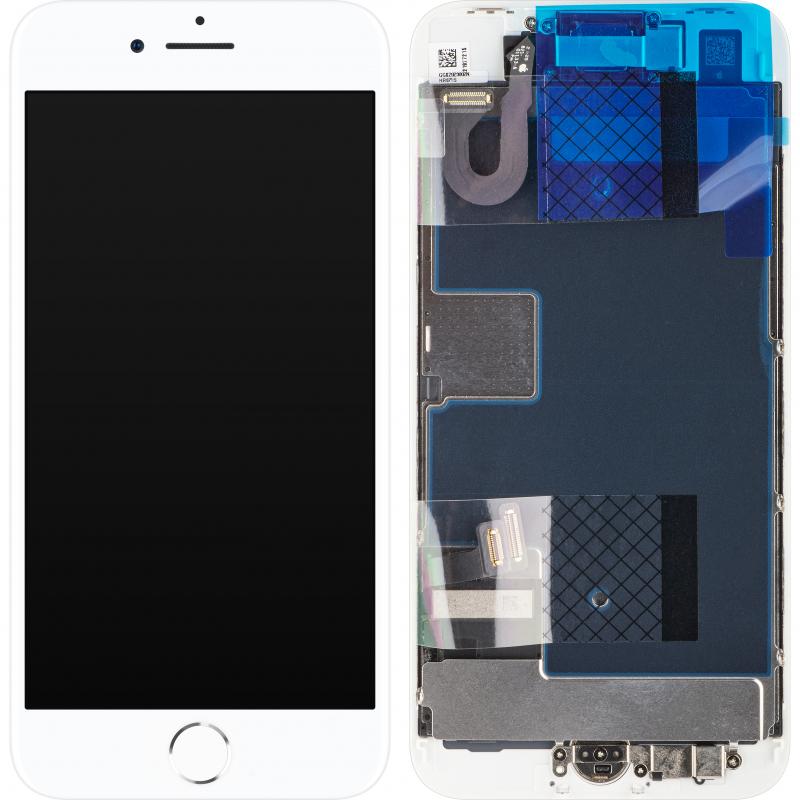 Oryginalny Wyświetlacz LCD + Ekran dotykowy iPhone 8 biały (Service Pack)