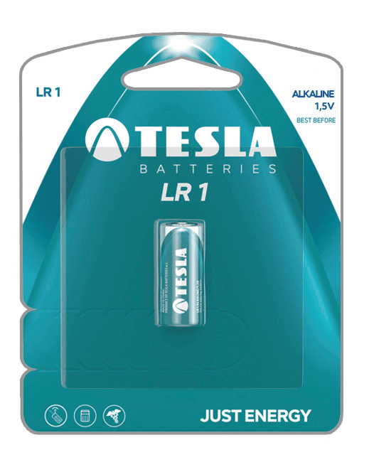Mercury Free Alkaline Manganese Battery TESLA LR1 1pcs