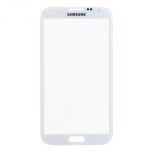 Sklíčko displeje Samsung Galaxy Note 2 N7100 bílé