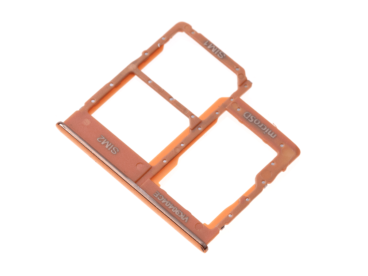 Originál slot SIM a Micro SD Samsung Galaxy A40 SM-A405 oranžový
