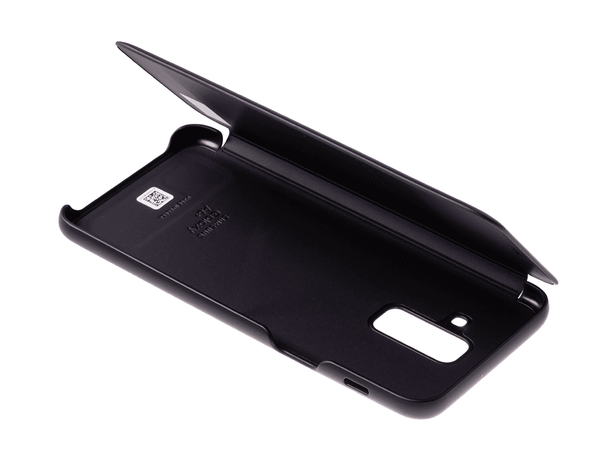 Oryginalne Etui Wallet Cover Samsung SM-A605 Galaxy A6 Plus (2018) - czarne