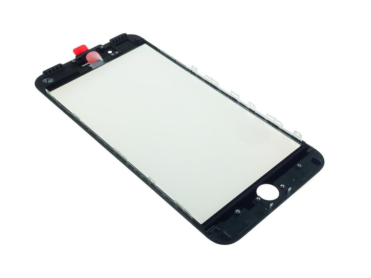 LCD SklíčkoPhone 7 Plus černé - sklíčko displeje s rámečkem