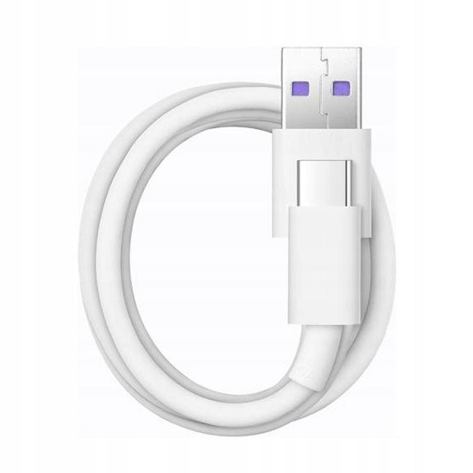 Huawei AP71 Quick Charger USB-C Data Cable 5A 1m White (Bulk)