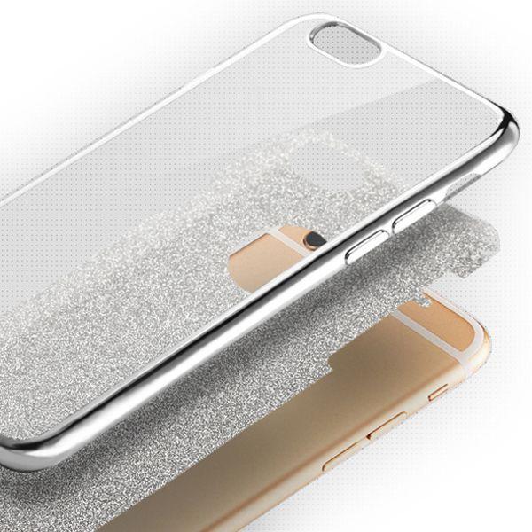 Silikonový obal Samsung Galaxy S7 G930 stříbrný třpytivý Blink II