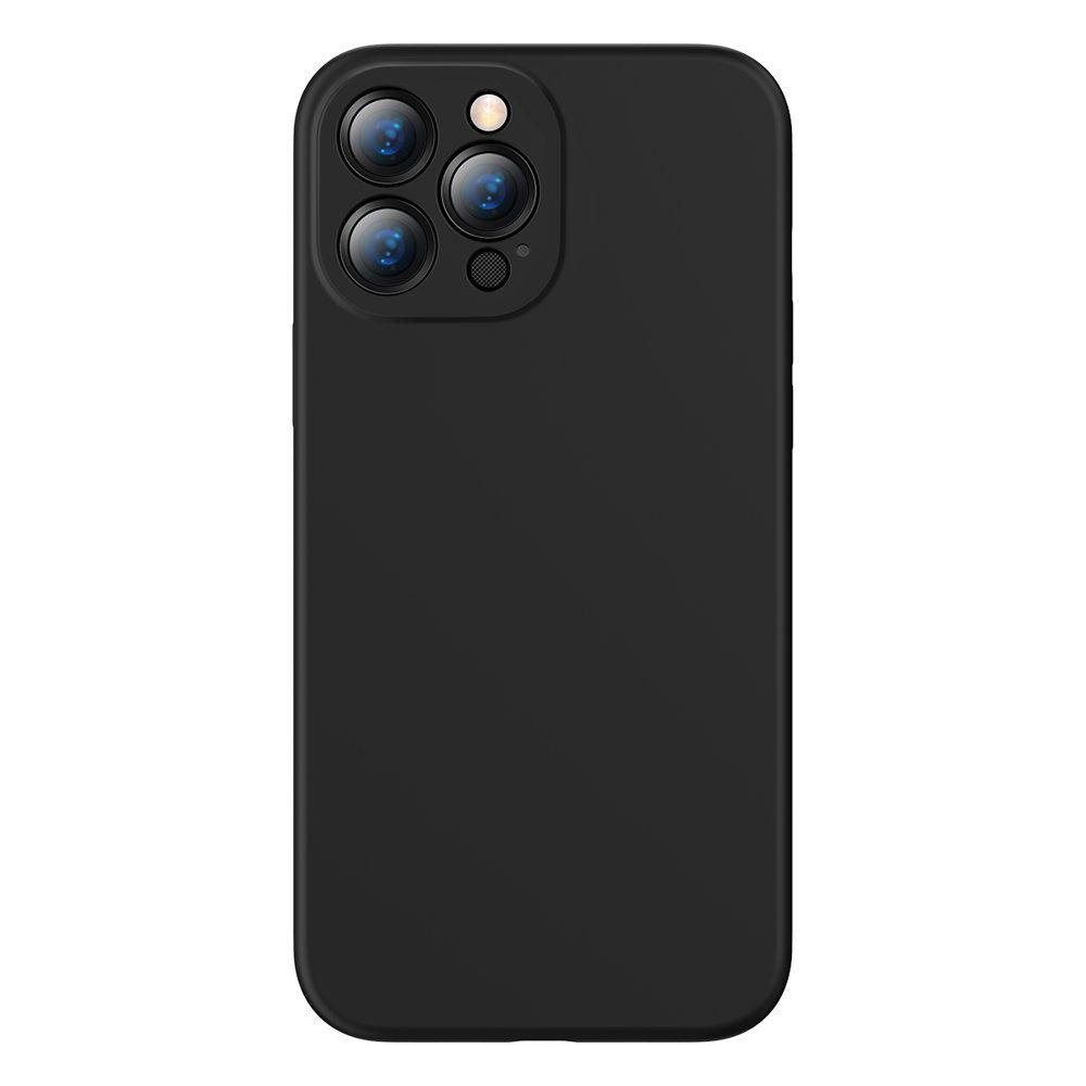 Baseus Liquid Gel Case Soft Flexible Rubber Cover for iPhone 13 Pro black (ARYT000101)