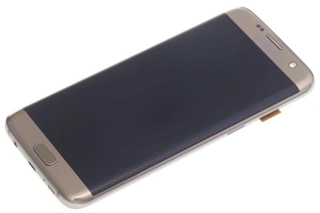 Wyświetlacz LCD + ekran dotykowy Samsung G935 S7 Edge złoty (Amoled)