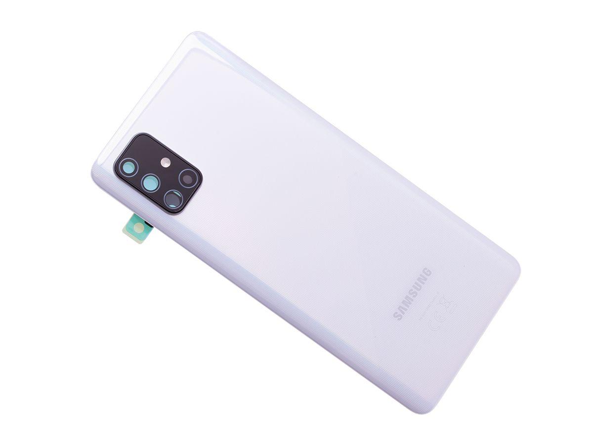 Oryginalna Klapka baterii Samsung SM-A715 Galaxy A71 - srebrna/ biała