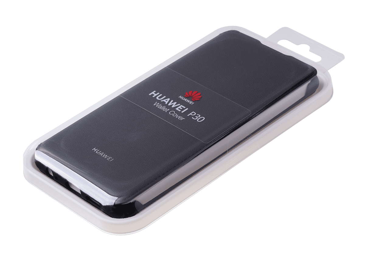 Originál obal Huawei P30 Wallet černý