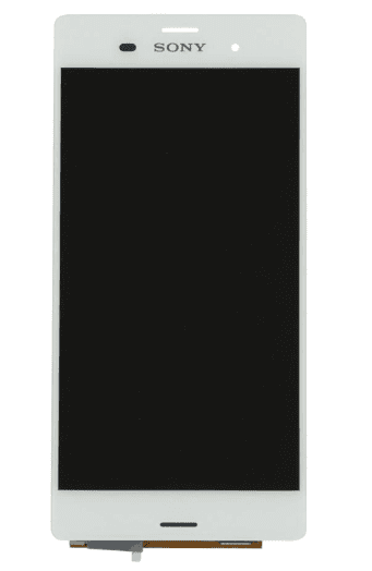 Oryginalny Wyświetlacz LCD + ekran dotykowy Sony Xperia Z3 biały (wymieniona szyba)