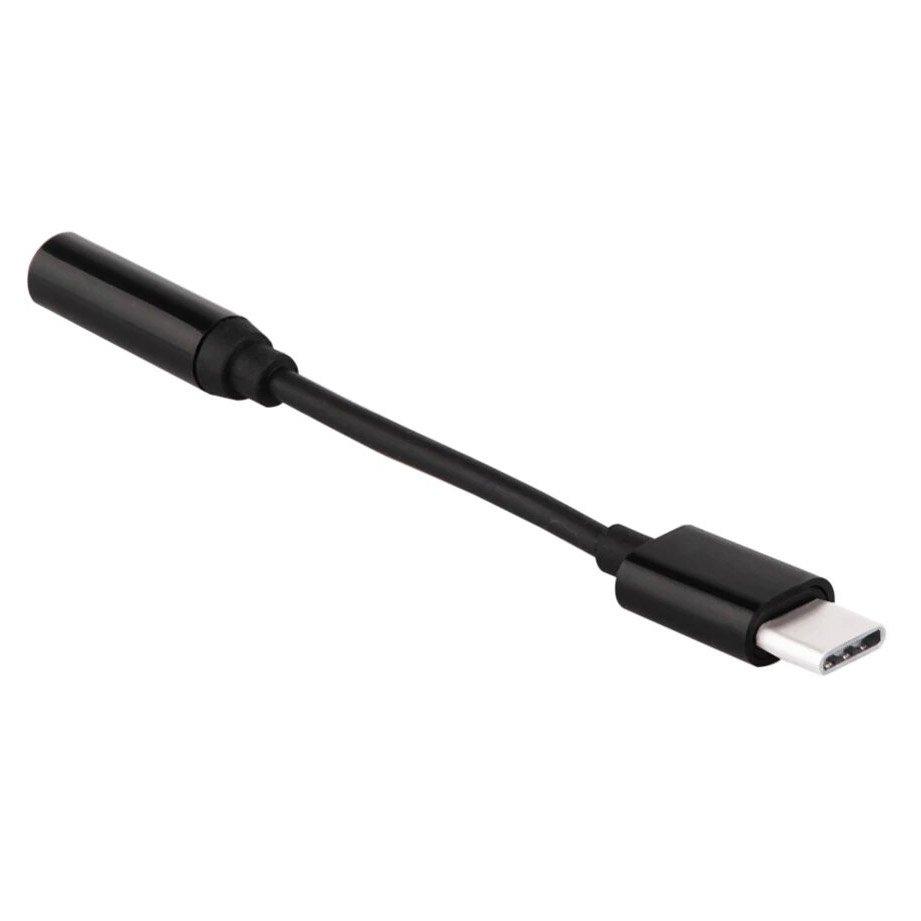 Adaptér USB Typ - C na audio 3,5 mini jack černý