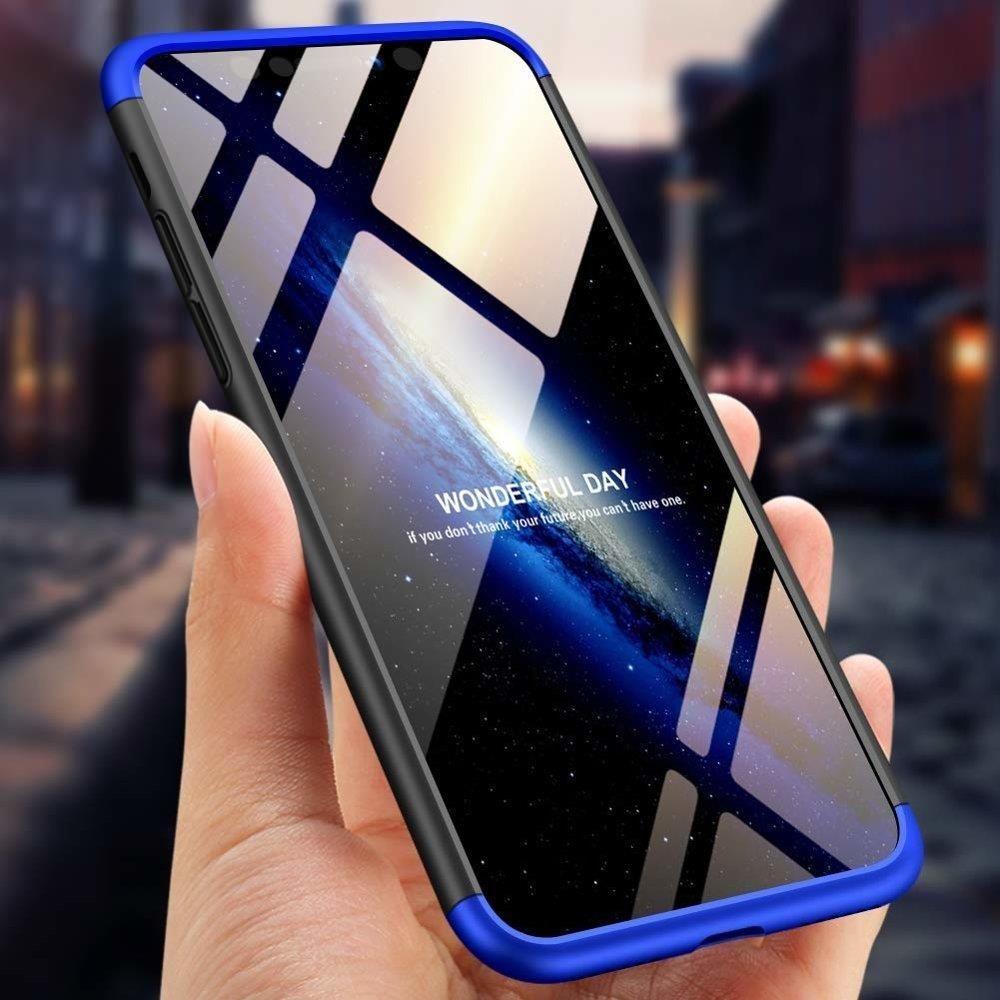 Etui 360 na całą obudowę przód + tył Samsung Galaxy S9 Plus G965 czarno-niebieski
