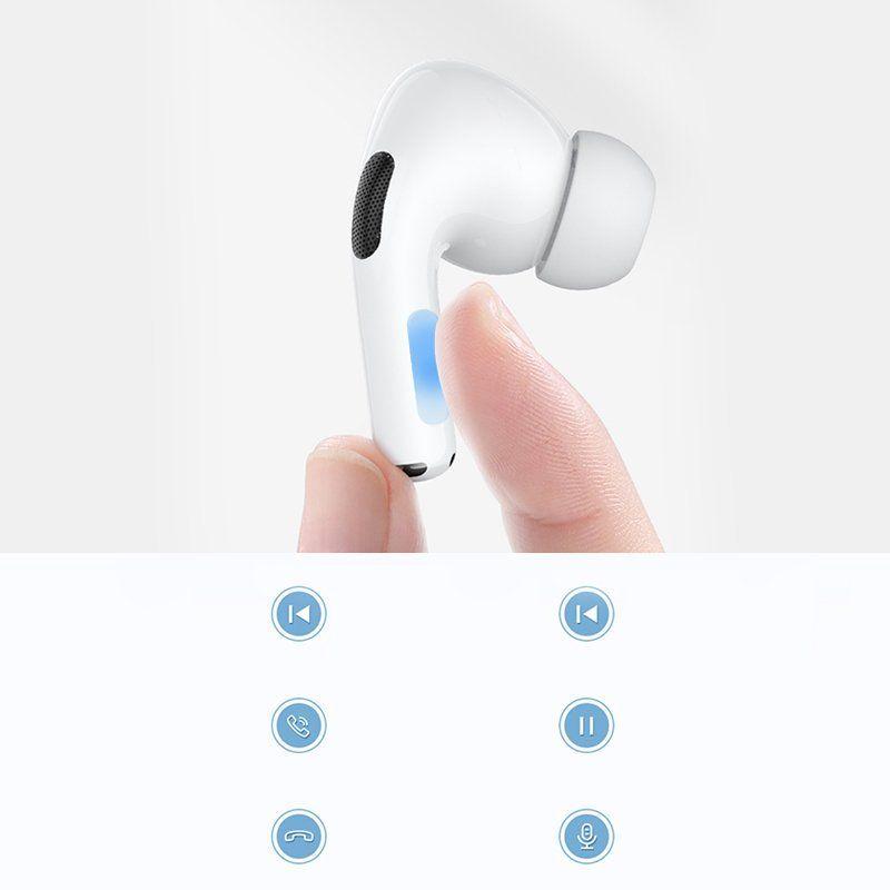 Joyroom Pro TWS wireless Bluetooth earphones with active noise cancellation ANC headset white (JR-T03S)