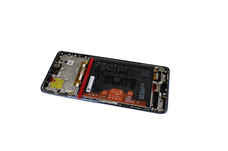 ORYGINALNY Wyświetlacz LCD + ekran dotykowy + bateria Huawei Nova 9 (NAM-AL00) - srebrny