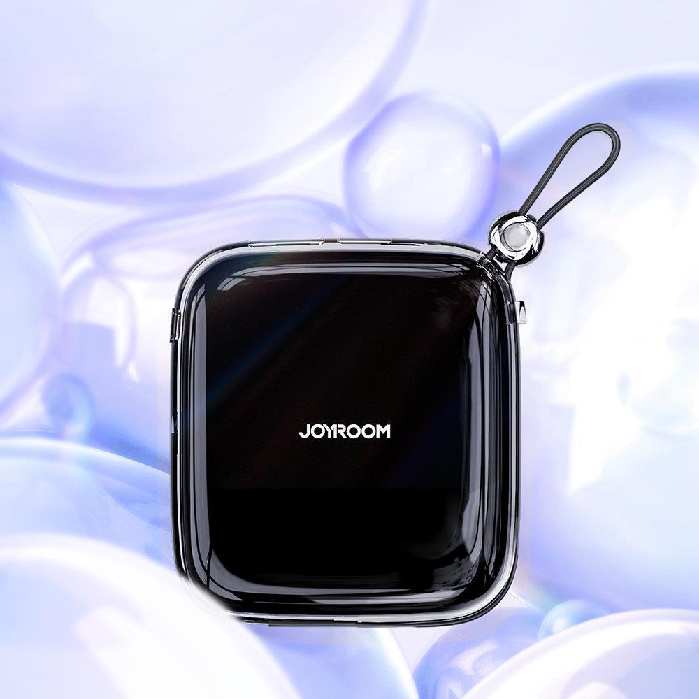 Joyroom Powerbanka 10000mAh Jelly Series 22,5W s vestavěným Lightning kabelem - černá JR-L003