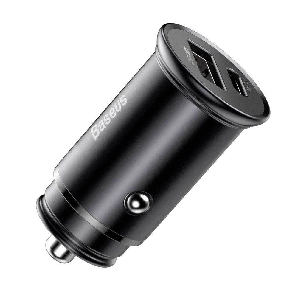 Baseus PPS quick car charger USB / USB Typ C Quick Charge 4.0 QC4+ Power Delivery 3.0 VOOC SCP AFC MTKPE black (CCYS-C01)