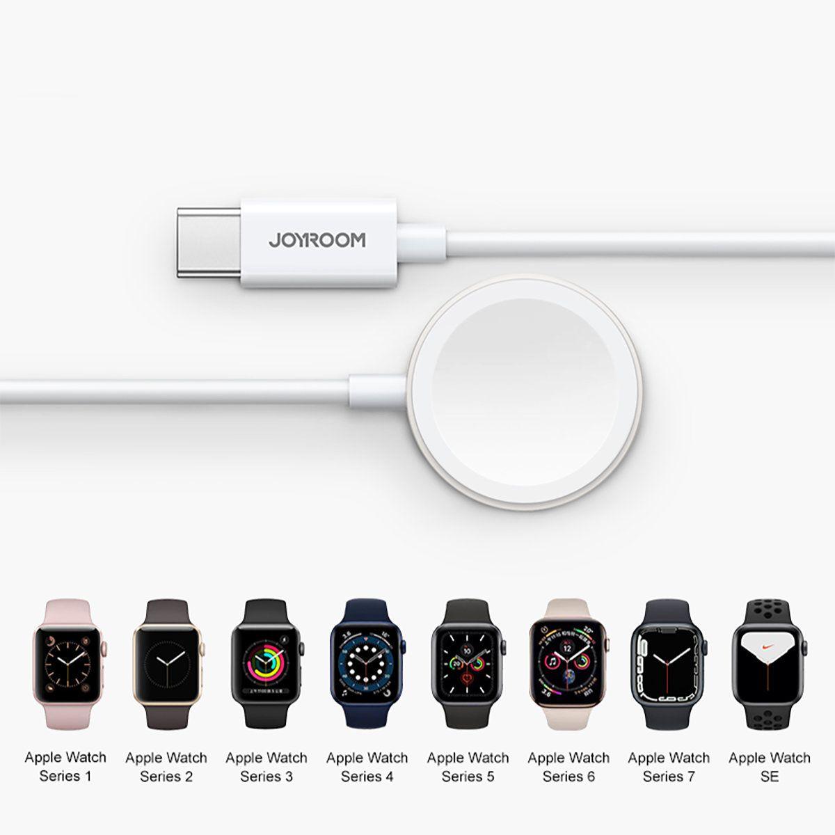Joyroom kabel s indukční nabíječkou pro Apple Watch 1.2m bílý S-IW004