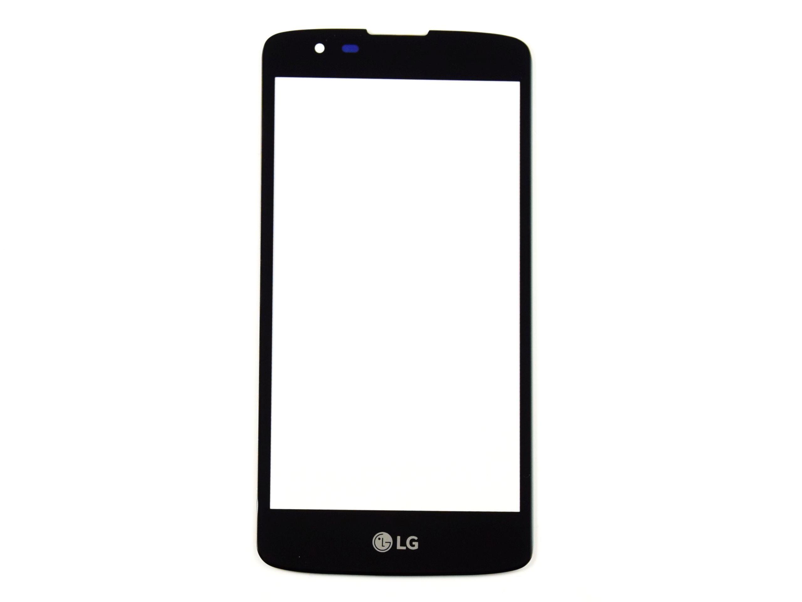LCD Sklíčko displeje LG K8 LTE 2016 černé - sklíčko displeje