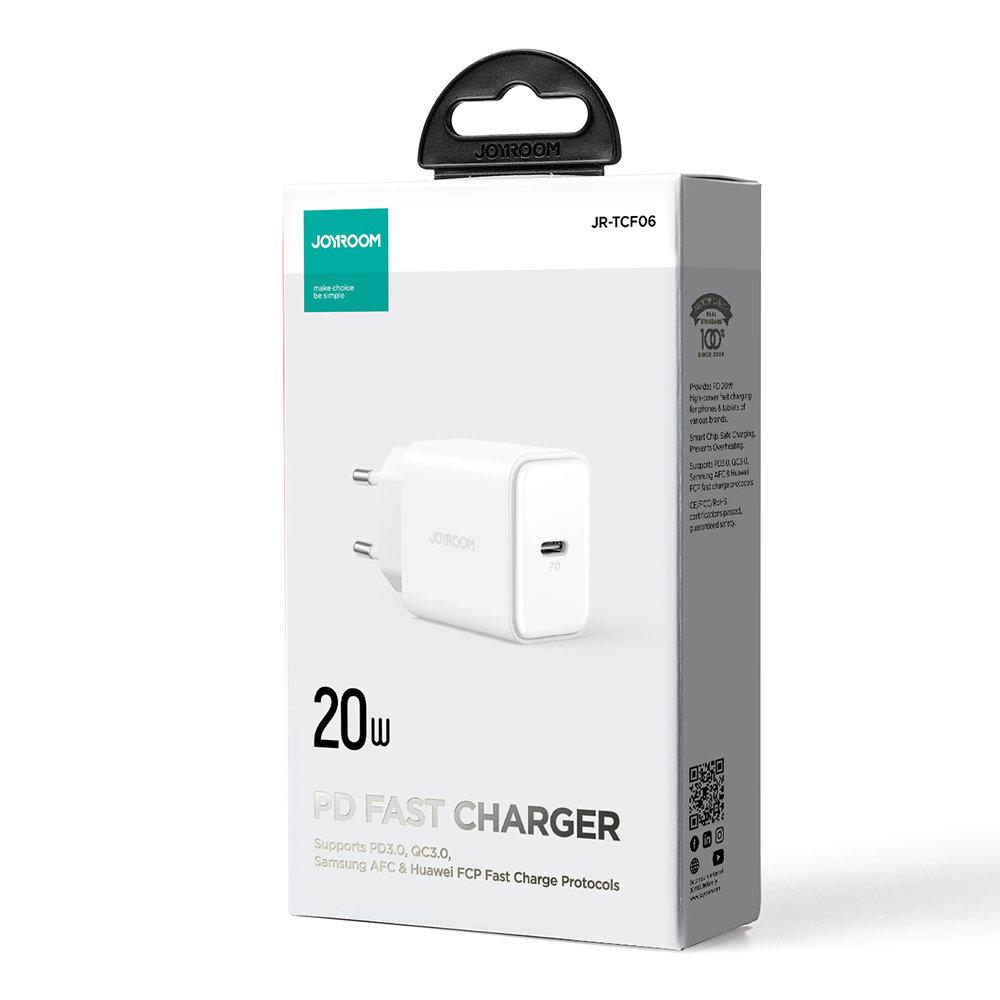 Joyroom JR-TCF06 USB C 20W PD charger - White