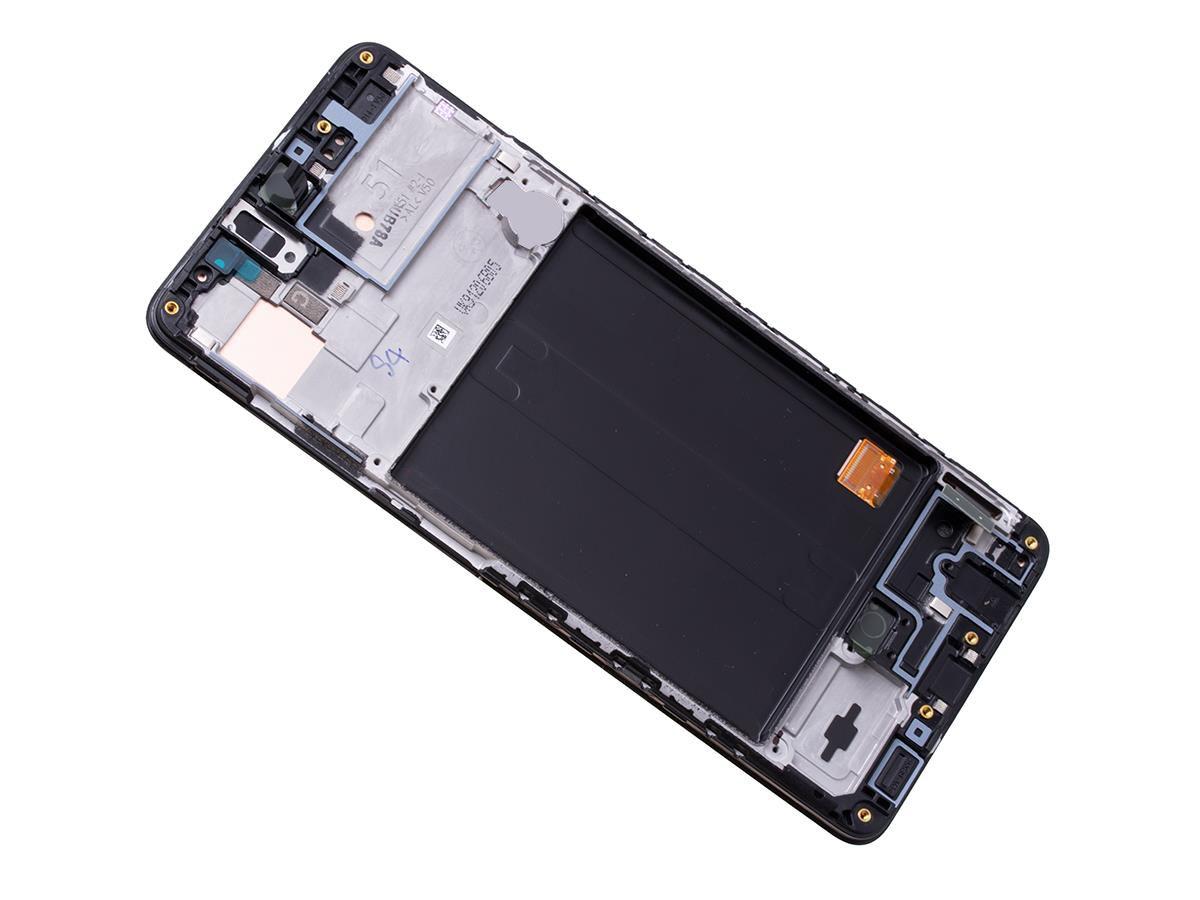 Wyświetlacz LCD + Ekran dotykowy Samsung SM-A515 Galaxy A51 (OLED) Big Glass z ramką czarny