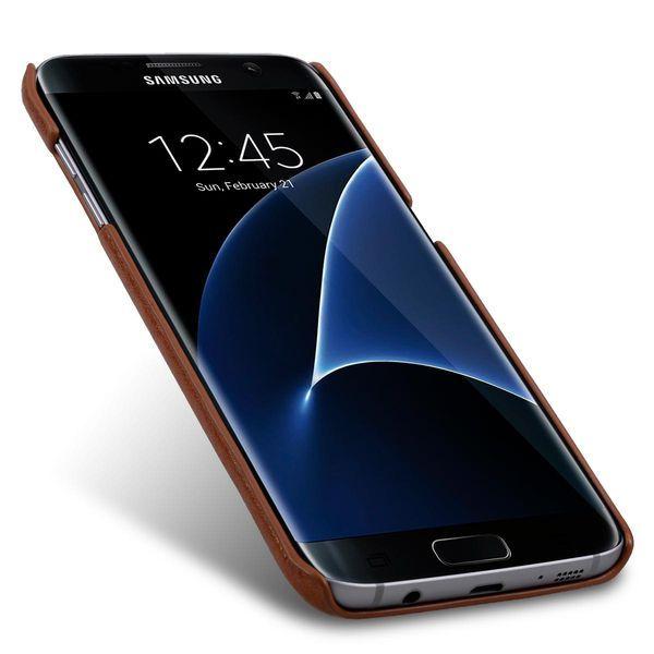 VETTI Exkluzivní Obal Samsung Galaxy S7 Edge G935 vintage hnědý