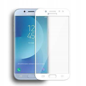 Ochranné sklo  5D Samsung Galaxy J5 2017 J530 bílé - celoplošné lepidlo
