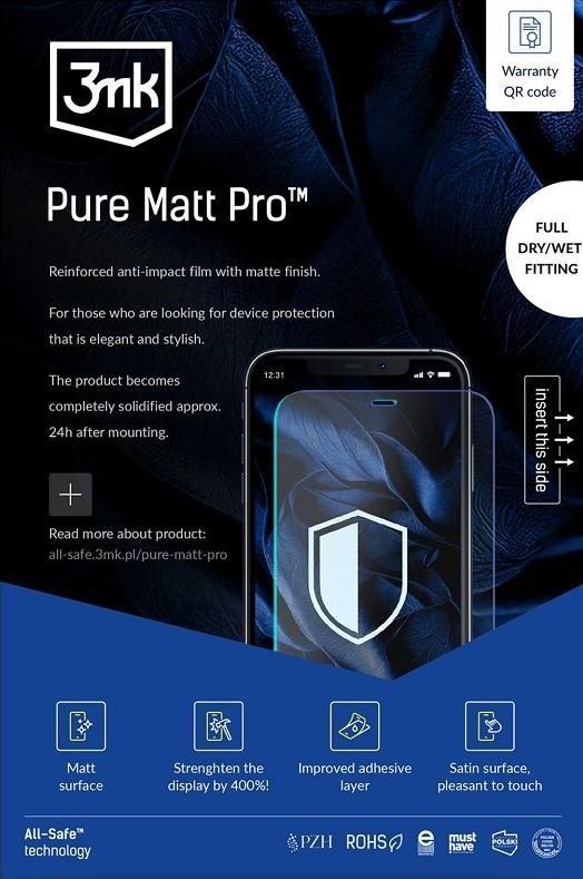 Protective films 3mk All-Safe - AIO Pure Matt PRO Phone Dry & Wet Fitting 5 pcs (only compatible with the new plotter)