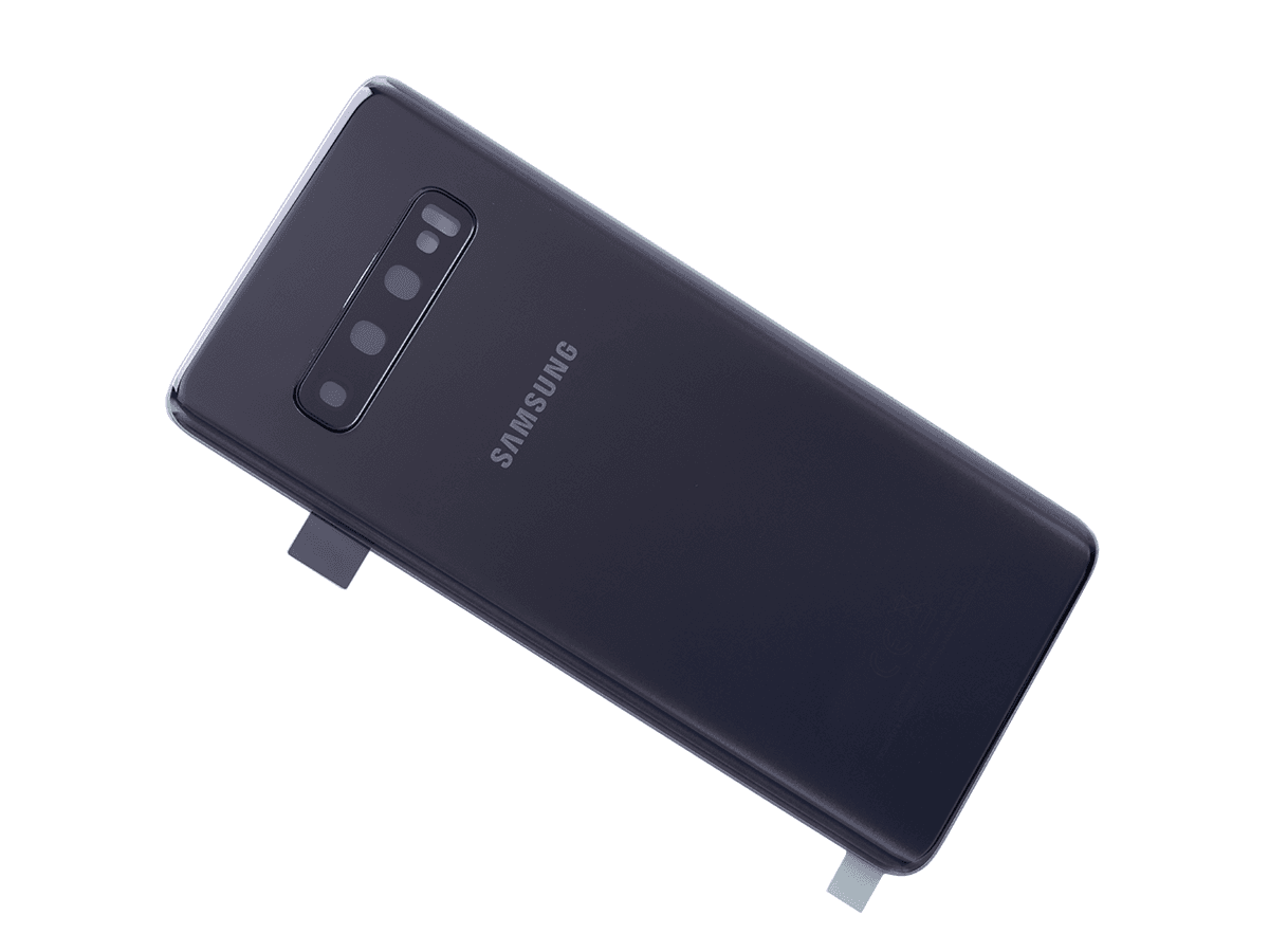 Oryginalna Klapka baterii Samsung SM-G973 Galaxy S10 - czarna (Demontaż) Grade A