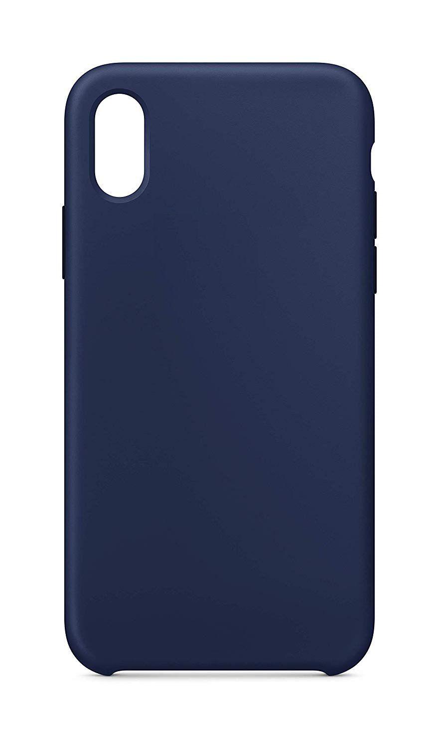 Silikonový obal iPhone X tmavě modrý