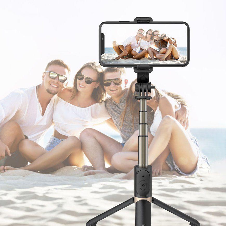 Wozinsky Bluetooth remote selfie stick tripod black (WSSTK-01-BK)