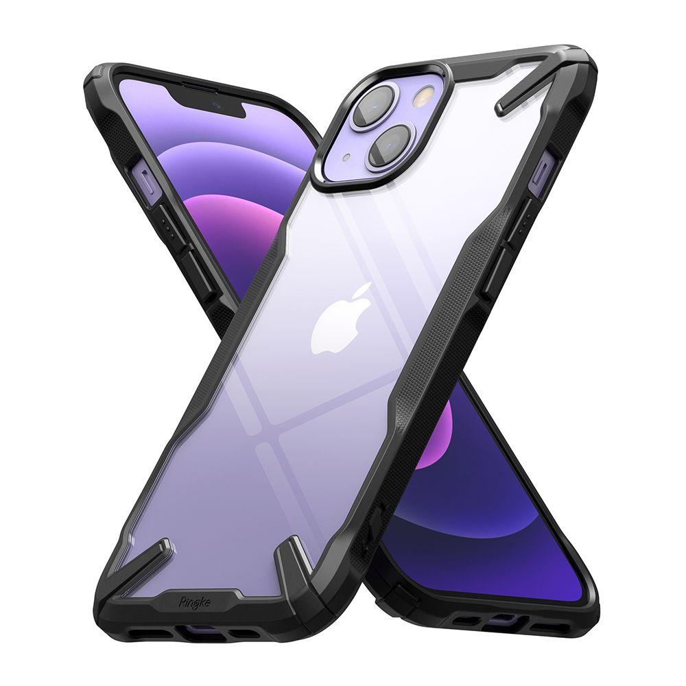 Ringke Fusion X durable PC Case with TPU Bumper for iPhone 13  black (FX555E55)