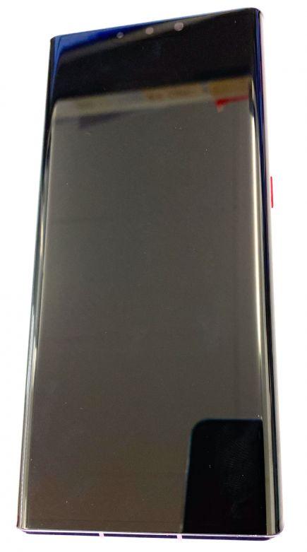 Originál přední panel LCD + Dotyková vrstva s baterii Huawei Mate 30 Pro stříbrná