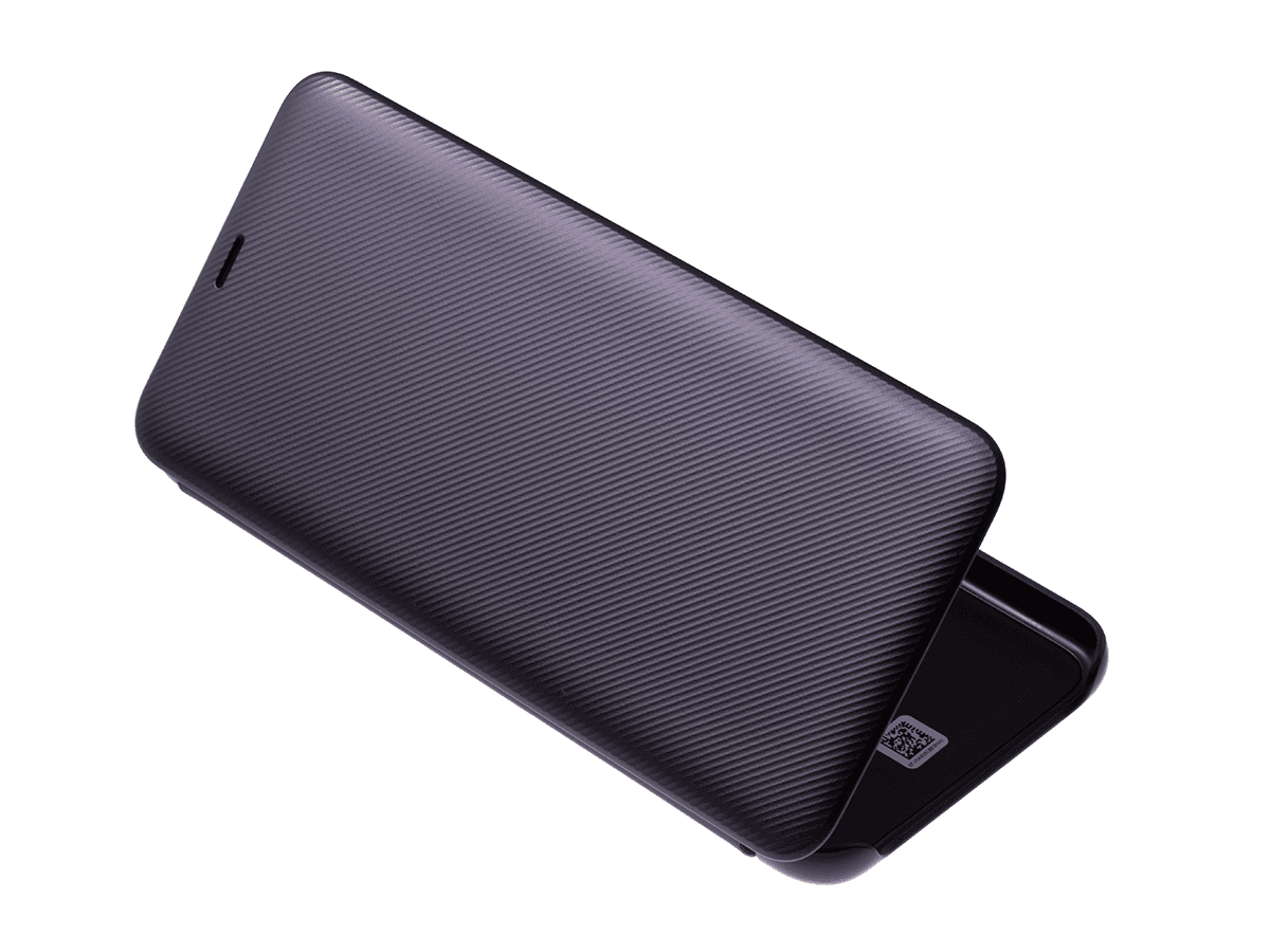 Originál obal Samsung Galaxy A6 Plus 2018 SM-A605 Wallet černý
