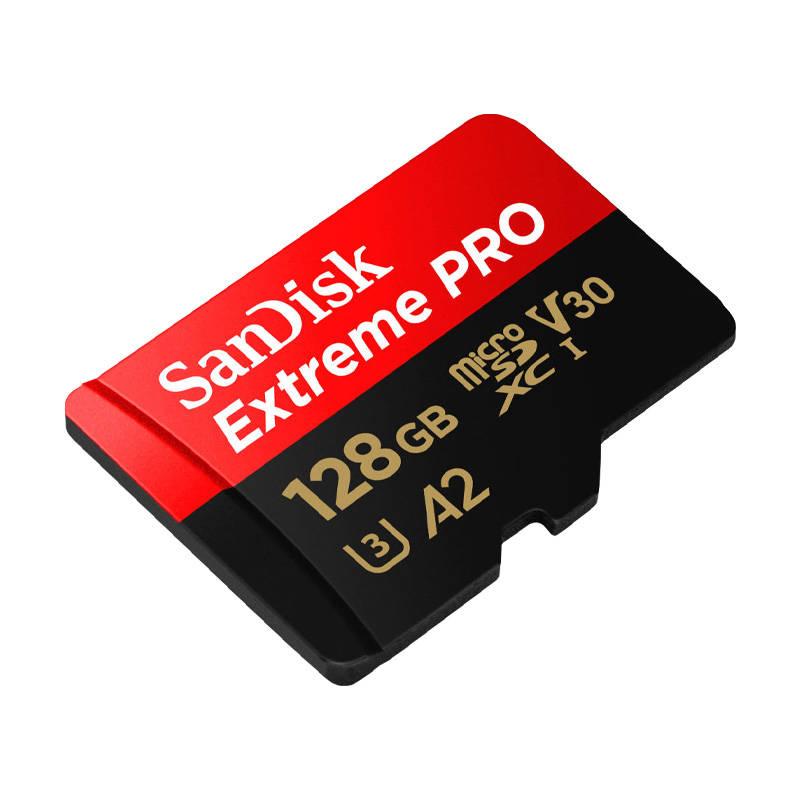 Sandisk Extreme PRO microSDXC 128GB 200/90 MB/s UHS-I U3 - paměťová karta 128GB microSDXC