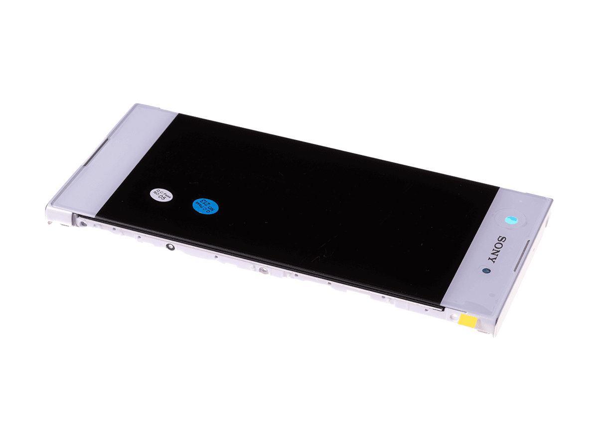 Front cover with touch screen and LCD display Sony G3121, G3123, G3125 Xperia XA1/ G3112, G3116 Xperia XA1 Dual - white (original)