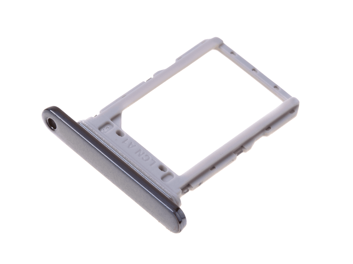 Oryginal Nano SIM tray card LG LM-X420 K40/ X4 (2019)/ K12 Plus - platinum