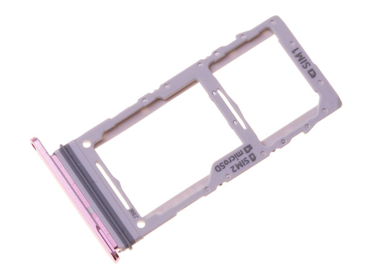 original Dual SIM tray card Samsung SM-G980 Galaxy S20 - pink