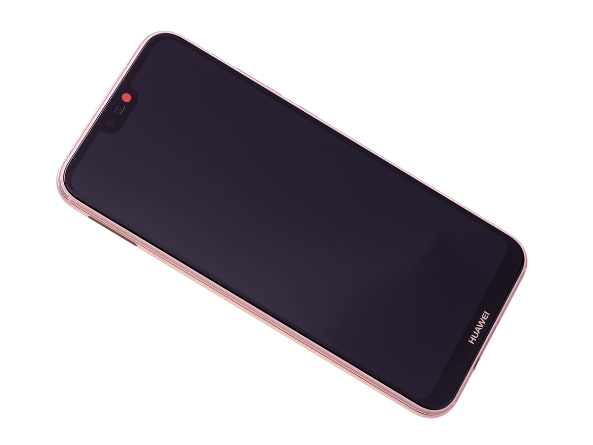 Oryginalny Wyświetlacz LCD + Ekran dotykowy Huawei P20 Lite - różowy