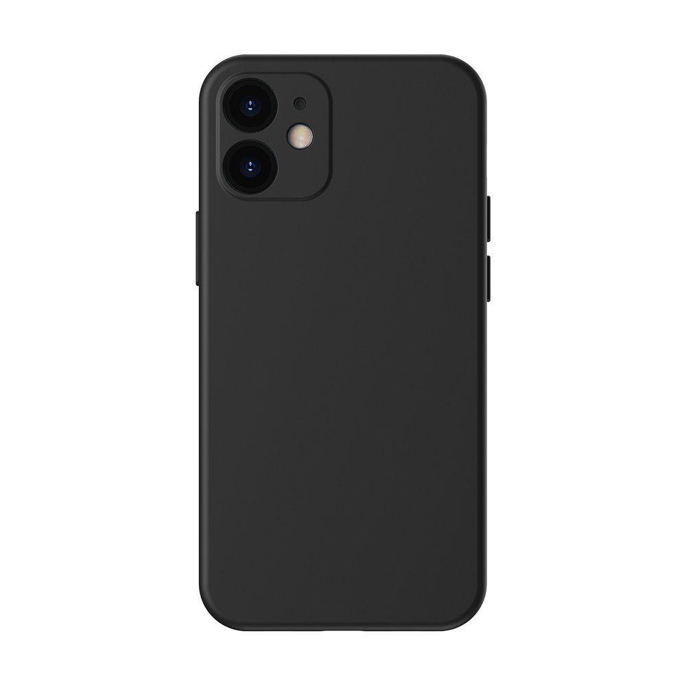 Silikonový obal Baseus iPhone 12 mini Liquid Silica Gel Case Flexible gel case Classic černý WIAPIPH54N-YT01