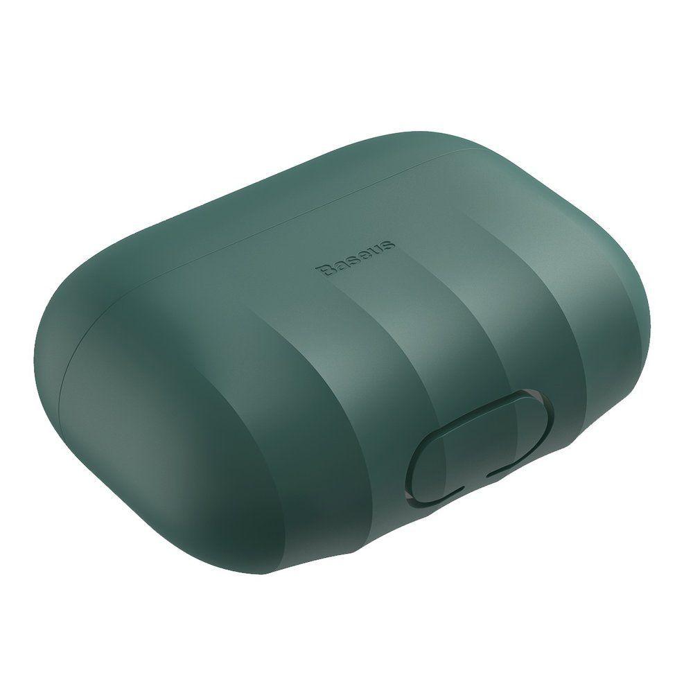 Baseus shell silikonové pouzdro pro sluchátka Apple AirPods Pro zelené (WIAPPOD-BK06)