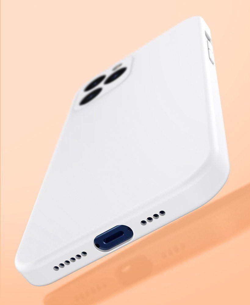 Baseus Liquid Silica Gel Case Elastyczne żelowe etui iPhone 12 mini Czarny (WIAPIPH54N-YT01)