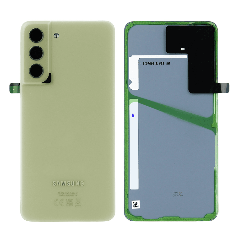 Original Battery cover Samsung SM-G990 Galaxy S21 FE - green (dismounted)